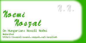 noemi noszal business card